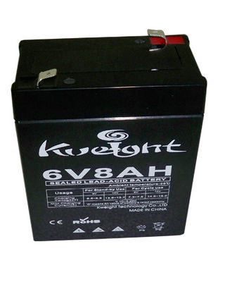 VRLA 6v 8ah Rechargeable Battery  UPS Lead Acid Smf Batteries For Alarm System