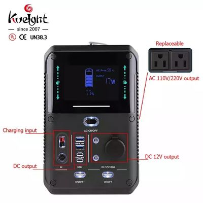 1000w Portable Power Station Solar Generator Lithium Backup Battery For Camping Equipment Supply