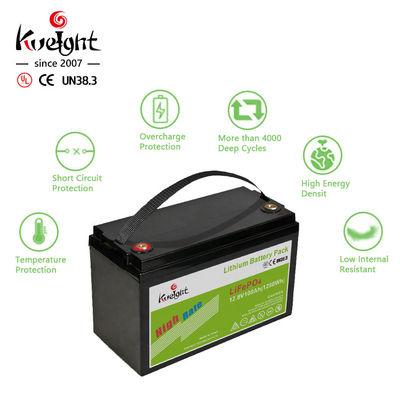 Rechargeable 12v 100Ah Lithium Iron Phosphate Battery LiFePO4 Battery Pack UPS Energy Storage System With High Quality
