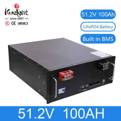 Rack-mount LiFePO4 Battery Module 51.2v 100Ah Paralleled Distributed Structure Battery Remote Control Monitor For Cabine