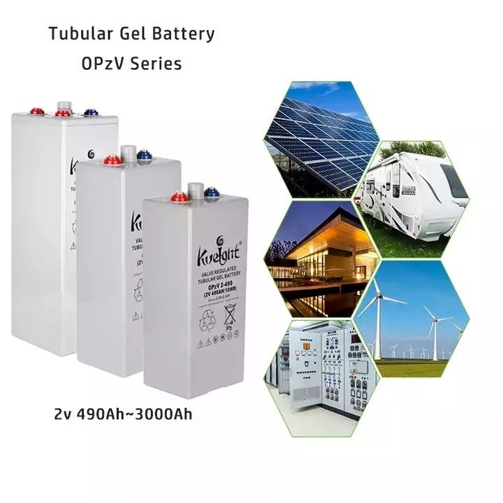 Opzv Solar Power Station 2v 490ah Vrla Gel Lead Acid Battery Solar Power System