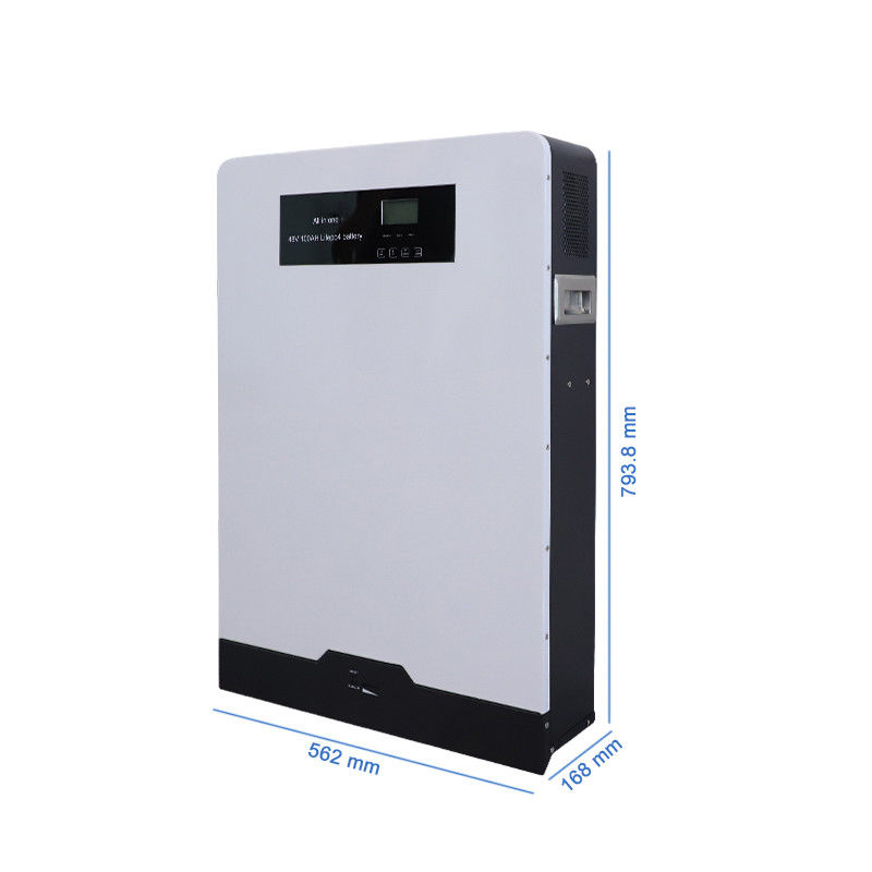 100ah 51.2 Voltage Wall Mounted Lithium Battery Lifepo4 All In One Without Inverter