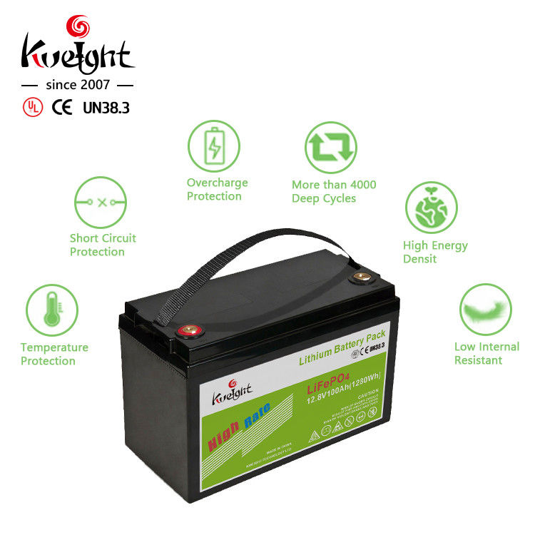 100ah 12V LiFePO4 Battery Lithium Pack For Home Appliances Use