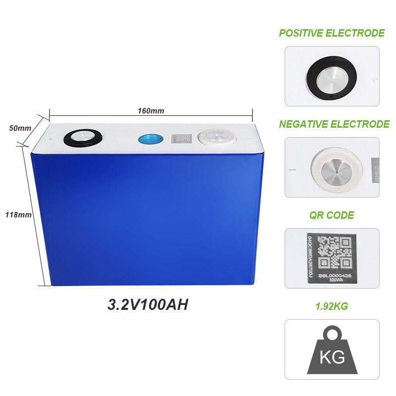 Energy Efficient Lithium Ion Batteries Lifepo4 Cells Nominal Voltage 3.2v