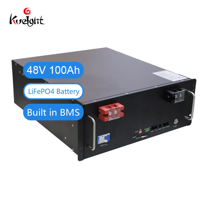 BMS 51.2v 100ah Lifepo4 Battery Backup 100A Off Grid Solar Batteries