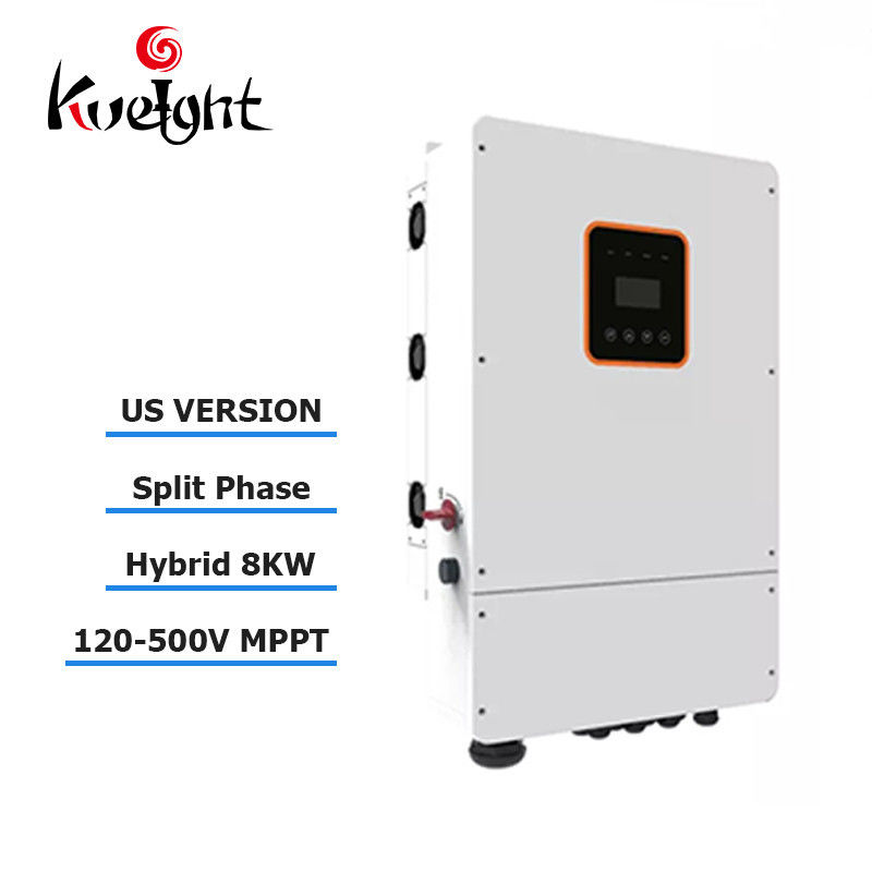 Split Phase Hybrid Solar Inverter 110V 8kW On Grid Off Grid Inverter US Standard