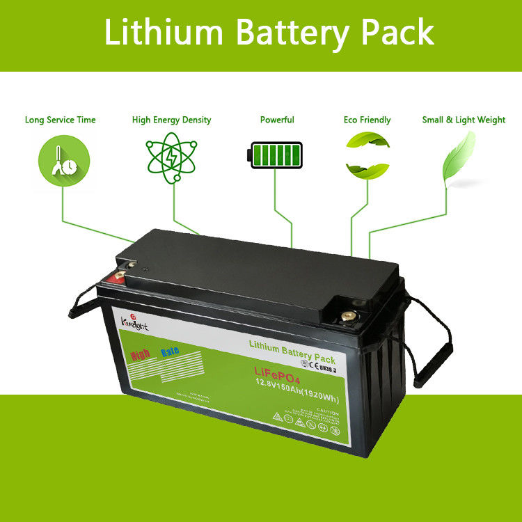 Solar 12.8V 150Ah Rv Backup Battery LiFePO4 Lead Acid Replacement Battery