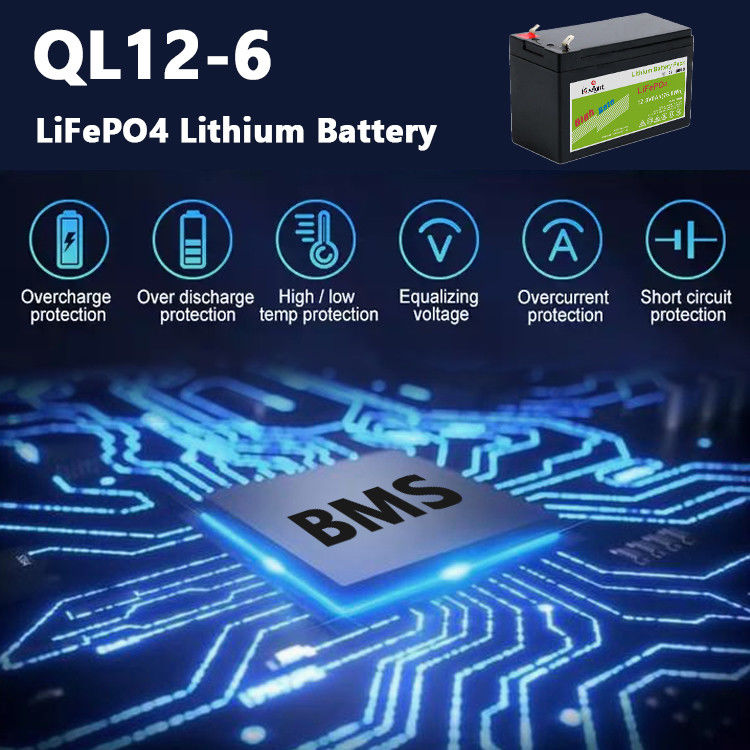 Overcharge Protection 6Ah 12V LiFePO4 Battery Home Energy Storage Battery