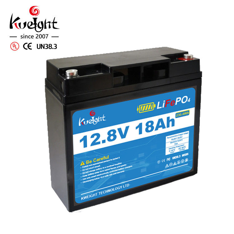 Large Lithium Iron Phosphate Rechargeable Battery 12.8v 18ah Lifepo4